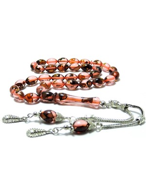 Tesbihkenti Açık Kırmızı Parçacıklı Toz Kehribar