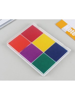 6 In 1 Arada Istampa Büyük Boy 165*127MM Çok Renkli Mürekkep Pedi