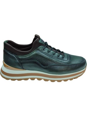 Voyager M084 Erkek Haki Nata (40-44) Deri Günlük Spor Ayakkabı