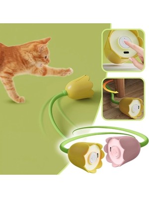 Hareketli Çiçek Kedi Oyuncağı