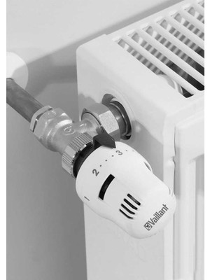 Vaillant Köşe 1/2" Termostatik Radyatör Vana Takımı