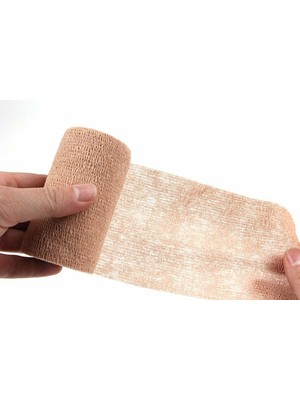 Ortholand Coban Yapışkanlı Elastik Bandaj Ten