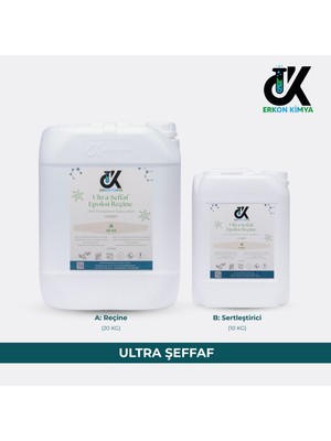 Erkon Kimya Ultra Şeffaf Hobi Epoksi 30 kg