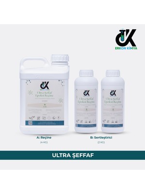 Erkon Kimya Ultra Şeffaf Hobi Epoksi 6 kg