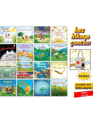 Tübitak Yayınları "tübitak 16'lı Okul Öncesi Hikaye Seti | Rüzgarlı, Yağmurlu, Güneşli Günler ve Daha Fazlası"​