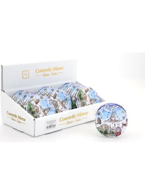 Taşlı Istanbul Tasarımı El Aynası Kalın ALK2492 - ARS1588-9634