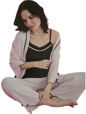 Kadın Pijama Takımı Sabahlıklı