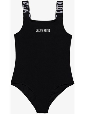 Calvin Klein Siyah Kız Çocuk Mayo