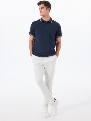 Altınyıldız Classics Bağlamalı Bel Normal Paça Slim Fit Taş Erkek Pantolon ACE001252273_TAS
