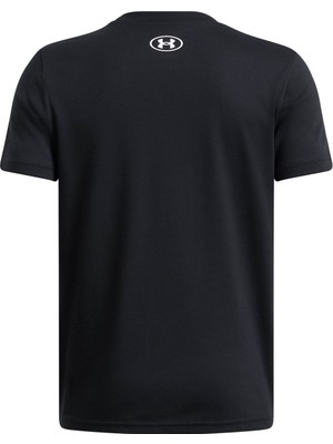 Under Armour Baskılı Siyah Erkek Çocuk T-Shirt 1389991-001-UA B Hoops Net Ss