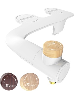Toilet Attachment Bidet Easy To Install, Brass Inlet And Internal Valve, White