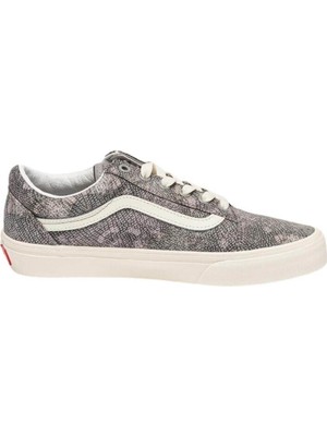 Vans Old Skool Gri Sneaker Erkek Düz Taban Nefes Alabilir Yapı ile Koşu ve Yürüyüş İçin İdeal