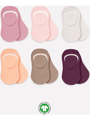 Bistyle Mix Babet Çorap 6'lı BS30101M Gül Kurusu