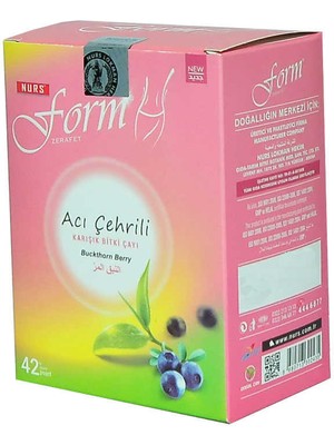 Acı Çehrili Zerafet Form Çayı 42 Süzen Poşet
