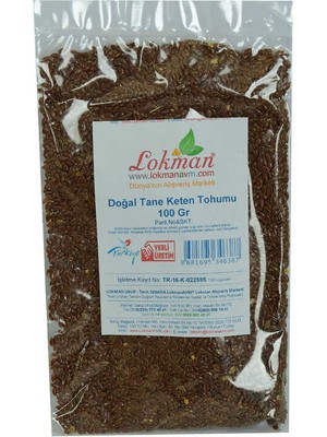 Keten Tohumu Tane Doğal 100 gr Paket