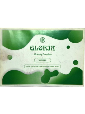 Kumaş Boyası Tam Yeşil 10 gr Paket