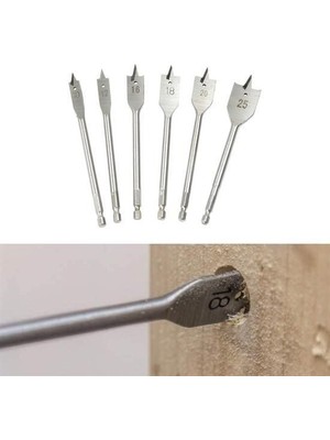 6 Parça Tahta Ahşap Oyma Yaprak Matkap Ucu Seti