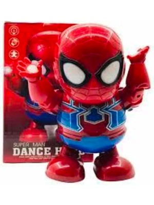Oyuncak Dance Hero ( Örümcek Adam) Robot Işıklı Müzikli ve Dans Eden 20 cm