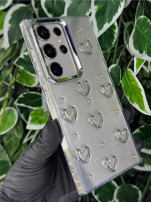 Samsung Galaxy S25 Ultra Kalpli / Kurdeleli / Kirazlı Simli Kılıf