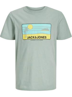 Jack & Jones  Jjpeak Summer Tee Ss Crew Neck Jnr Çocuk Haki Tshirt 12269975-03