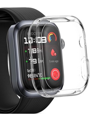 Microsonic Huawei Watch D2 Kılıf 360 Full Round Soft Silicone Şeffaf