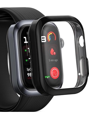 Microsonic Huawei Watch D2 Kılıf 360 Full Round Soft Silicone Siyah