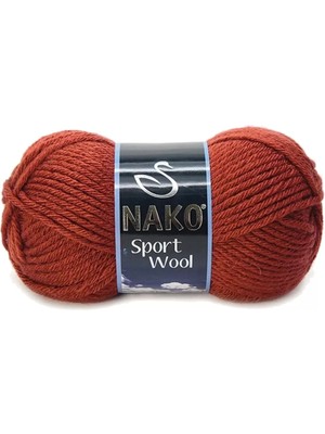 1 Adet Sport Wool Atkı Bere Ceket Yelek Örgü İpi Yünü No: 4409 Kiremit