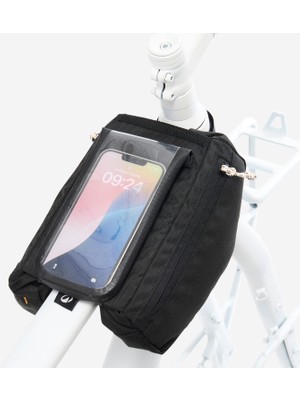 Riverside actv 100 bisiklet kadro çantası telefon hazneli 2 × 1 l siyah