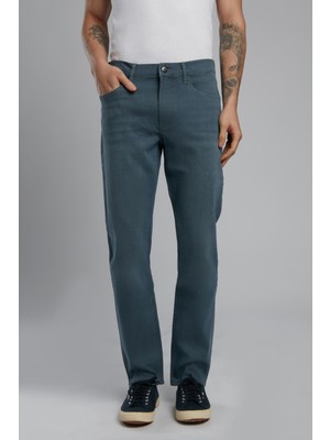 Lee Cooper Marco Normal Bel Dar Kesim Düz Paça Mavi Erkek Jean Pantolon