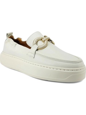 Mammamia 610 25YA Kadın Günlük Ayakkabı Krem