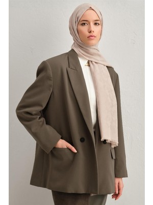 Armine Tensel Yün Monogram Desen Şal 05