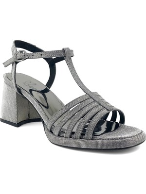 Beety 406 25YA Kadın Abiye Ayakkabı Platin