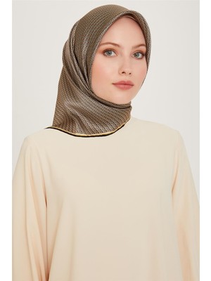 Armine Klasik Desenli Sura Saf İpek Eşarp 9250D 31