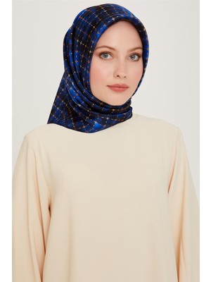 Armine Soyut Desenli Twill Saf İpek Eşarp 9259D 01 81