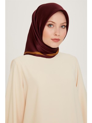 Armine Klasik Desenli Sura Saf İpek Eşarp 9261D 07 51