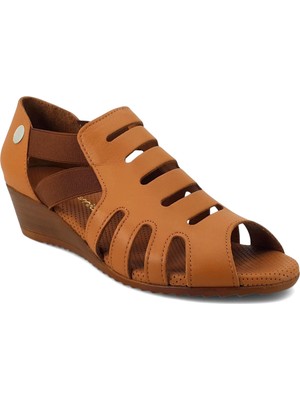 Mammamia 2740 25YS Kadın Günlük Sandalet Taba