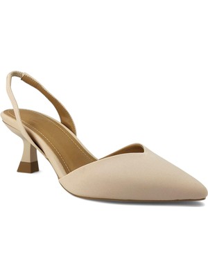 Beety 525 25YA Kadın Abiye Ayakkabı Bej