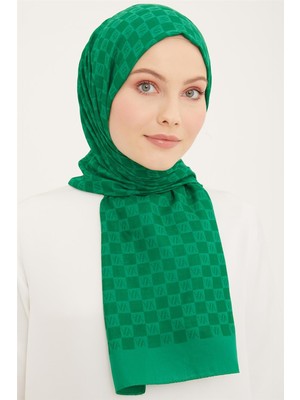 Armine Trend Ultra Lıght A Logo Benetton Yeşili Şal 18 - 21149