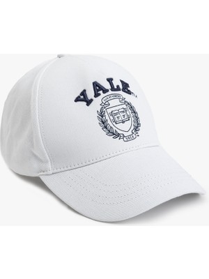 Koton Lisanslı Pamuklu Işlemeli Yale Kep Şapka