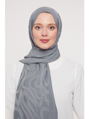 A.mavi Soyut Desen Grazia şal