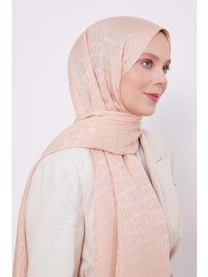 Yavruağzı Damla Desen Blue Jakar Şal