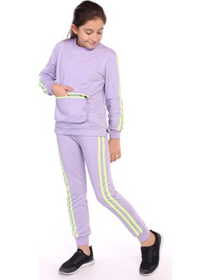 Toontoy Kız Çocuk Garni Detaylı Eşofman Takım