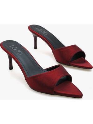 Kadın Sivri Burun Topuklu Günlük Terlik Parlas