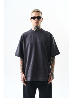 Respire Erkek Respire Yazı Detaylı Oversize T-Shirt Bebe Mavi