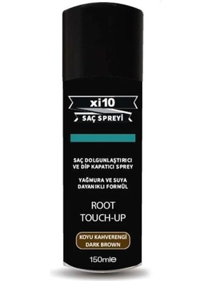 XI10 Koyu Kahve (D.Brown) Hair Fiber Topik ve Dip Kapatıcı Saç Spreyi 150 ml