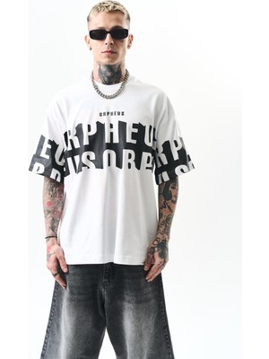 Respire Erkek Orpheus Baskılı Oversize T-Shirt Siyah
