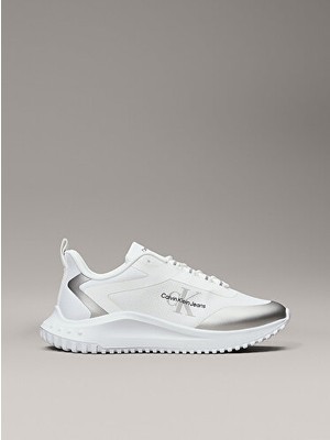 Calvin Klein EVA RUNNER LOW LACE MIX M Beyaz Kadın Sneaker