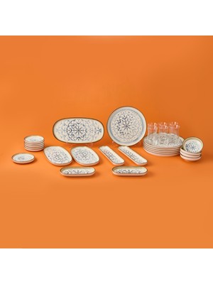 Ipek Egzon Toledo 29 Parça Kahvaltı Takımı - Renkli