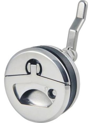 Marinetech Paslanmaz Çelik Yuvarlak Kilitli Kulp 62MM 814731450RS