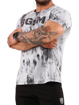 Erkek Pamuklu Atletik Fit Spor T-Shirt Bgsm 2910